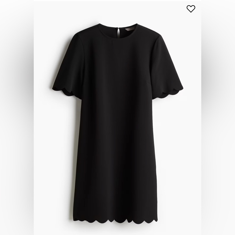 H&M Scalloped Dress Size large